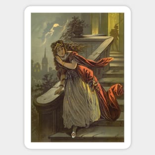 Vintage Fairy Tales, Cinderella by Carl Offterdinger Sticker